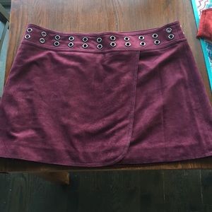 BCBG mini-skirt, maroon